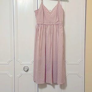 Avec Les Filles pink stripe sun dress